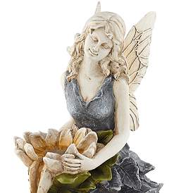 Garden Water Fairy 18 1/2&quot; H Table Fountain with LED Light more views