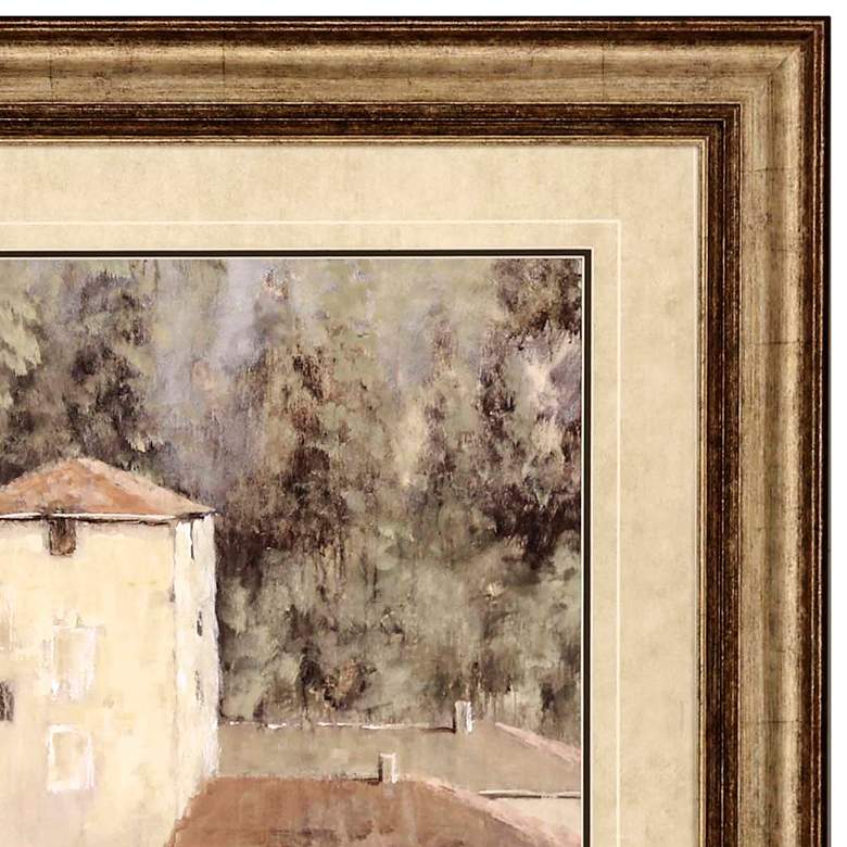 Peaceful View of Tuscany 43&quot; Square Framed Giclee Wall Art more views