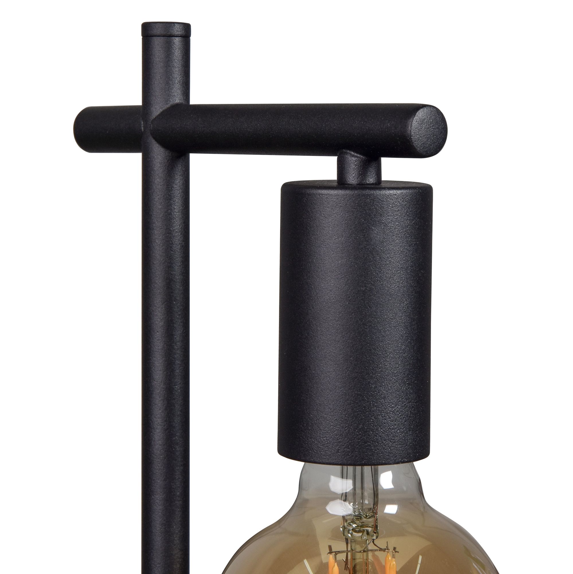 Townshed Powder Coated Textured Black Metal Desk Lamp ...