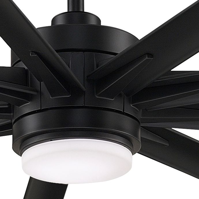 64" Fanimation Odyn Custom Black LED Outdoor Ceiling Fan ...