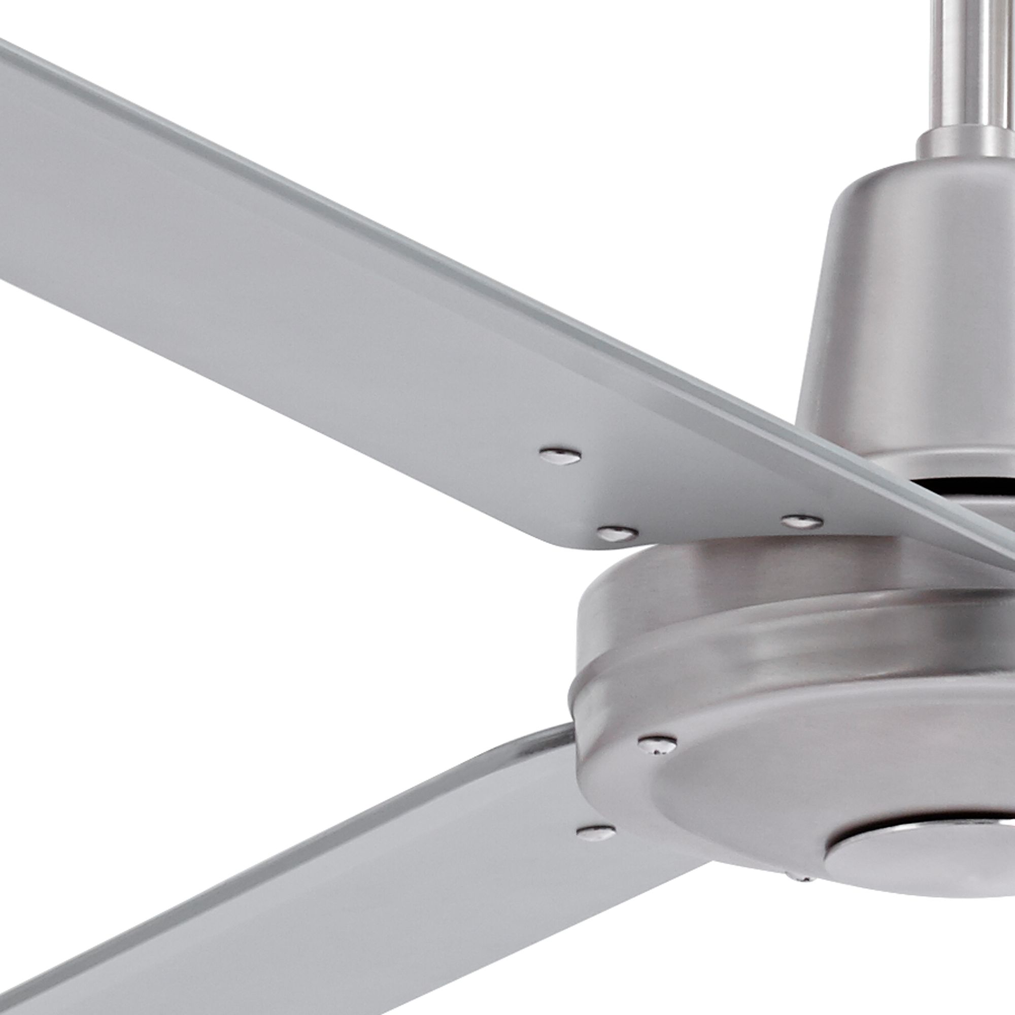 52" Plaza Brushed Nickel Damp Rated Ceiling Fan 7C837 Lamps Plus