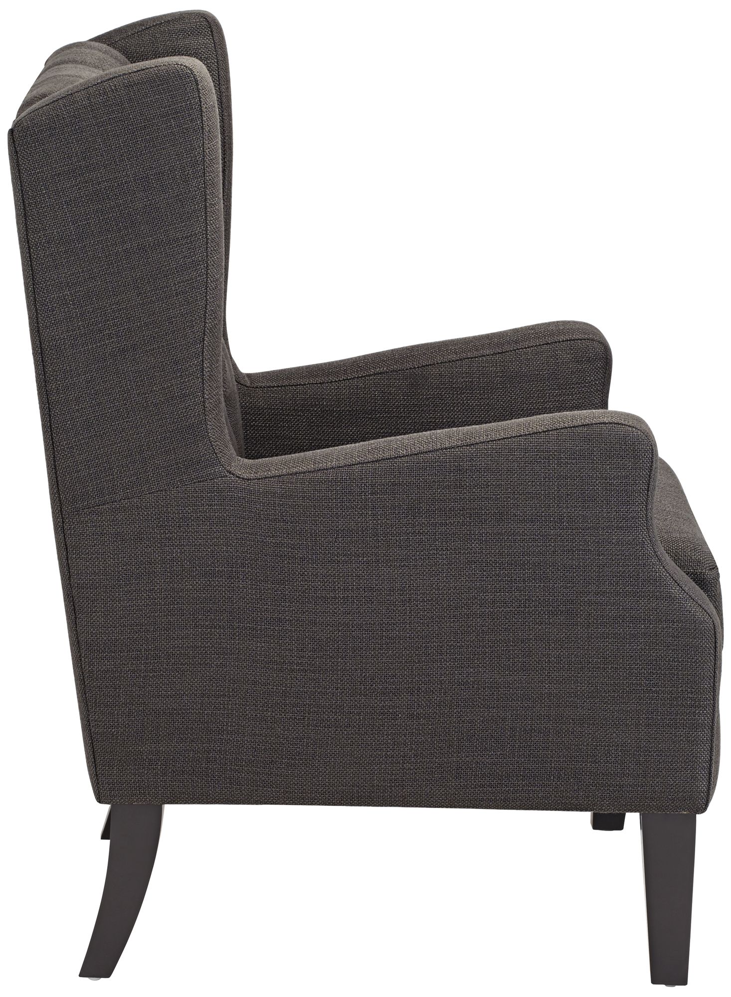 Roan Charcoal Gray Wingback Button Tufted Accent Chair 7D057 Lamps
