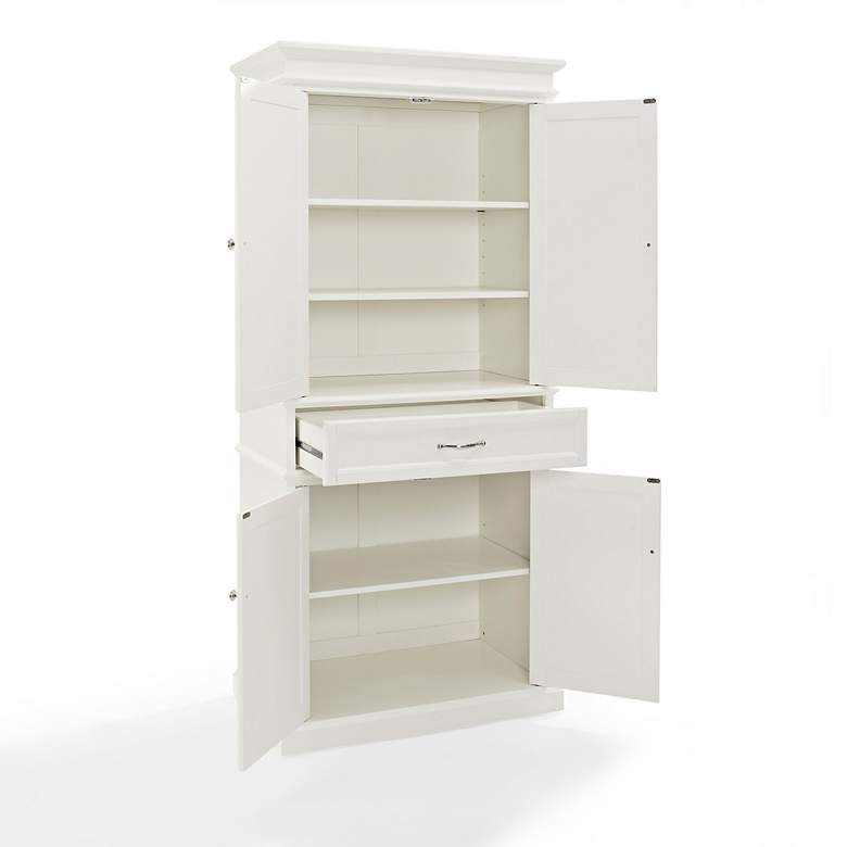Parsons 33&quot; Wide White 4-Door Kitchen Pantry Cabinet  more views