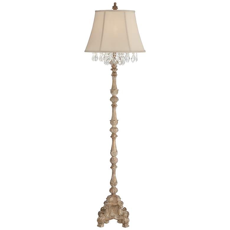 Image 6 Duval French Crystal Candlestick Floor Lamp more views