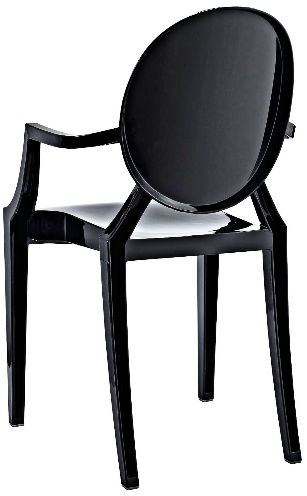 Casper Molded Black Indoor/Outdoor Dining Armchair ...