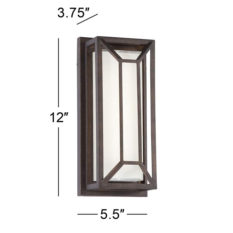 Radcliffe 12&quot; High Bronze Finish LED Outdoor Wall Light more views