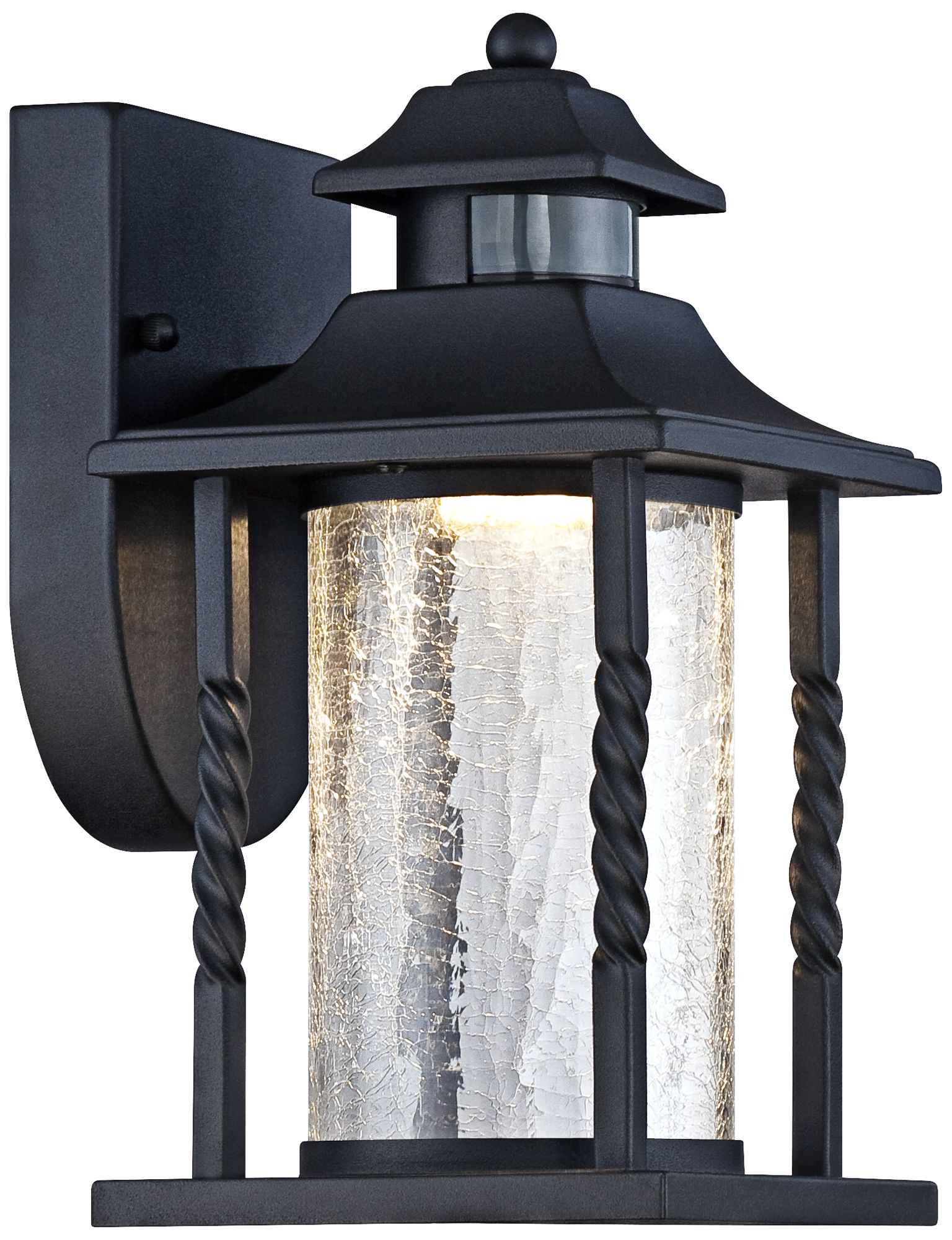 Westray 11 1/2"H Black Motion Sensor LED Outdoor Wall Light 7K617