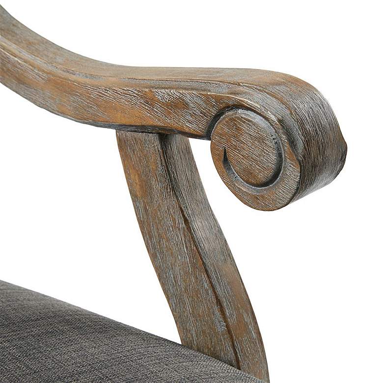 Brentwood Gray Exposed Wood Armchair more views