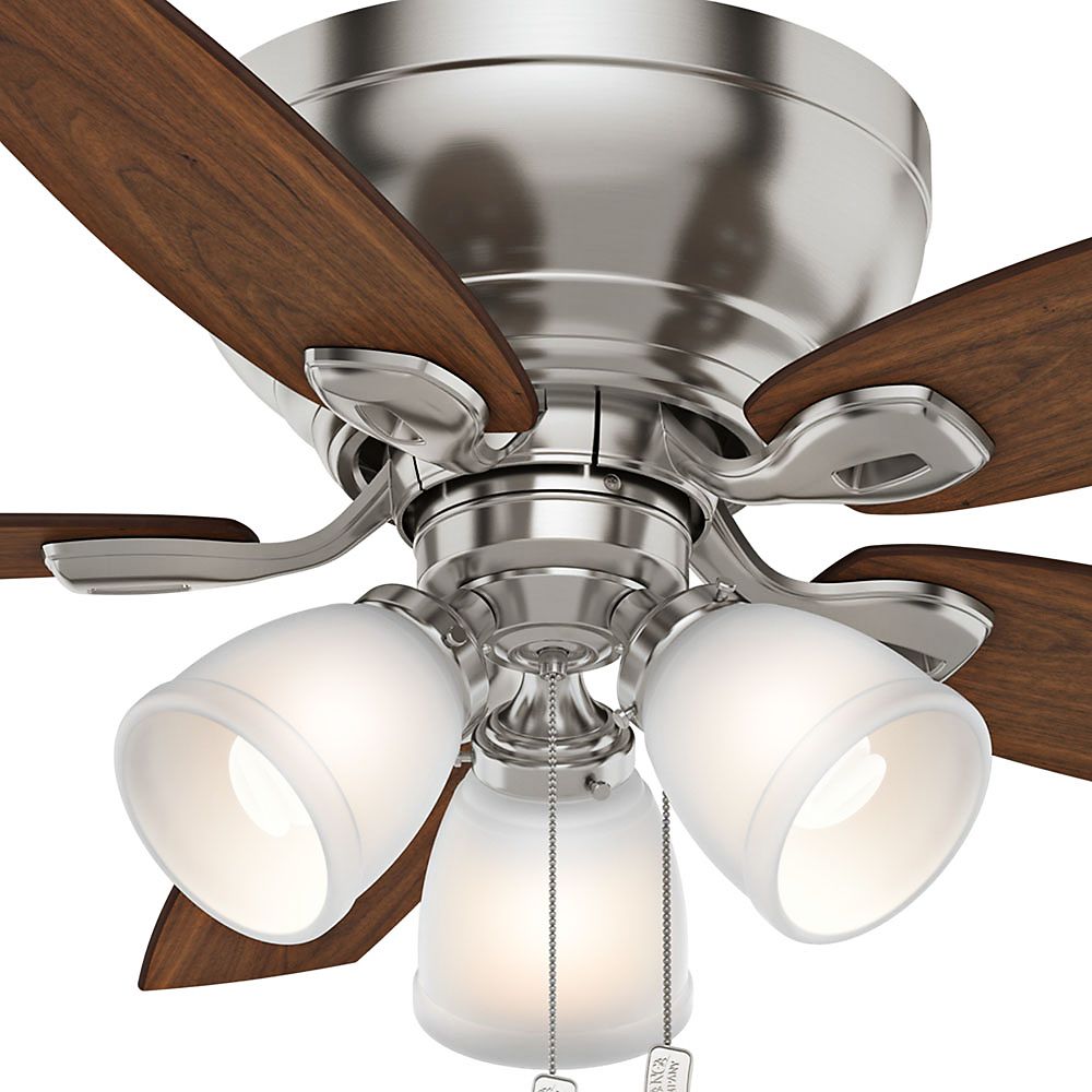 44" Casablanca Durant Brushed Nickel LED Hugger Ceiling Fan 7Y707
