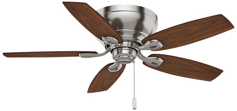 44" Casablanca Durant Brushed Nickel LED Hugger Ceiling Fan 7Y707