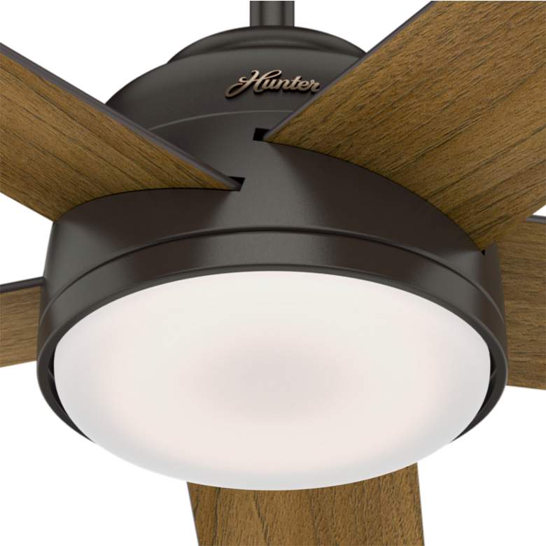 Image 3 54" Hunter Romulus WiFi Noble Bronze LED Ceiling Fan with Remote more views