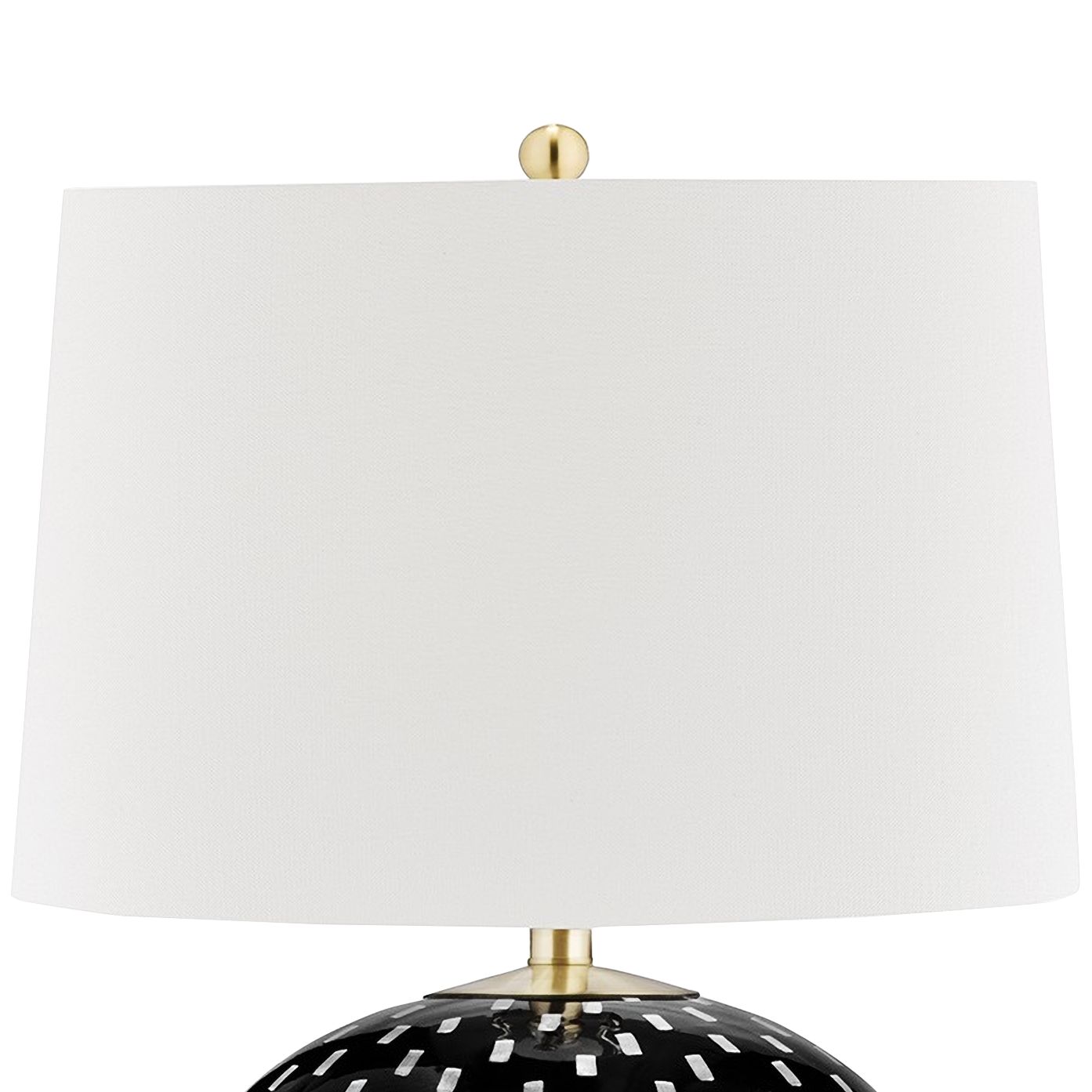 Mastic Black and White Ceramic Accent Table Lamp - #80T09 ...