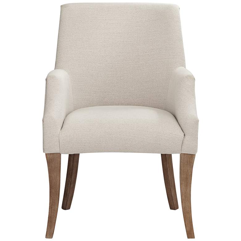 Kasen White Fabric Dining Chair more views