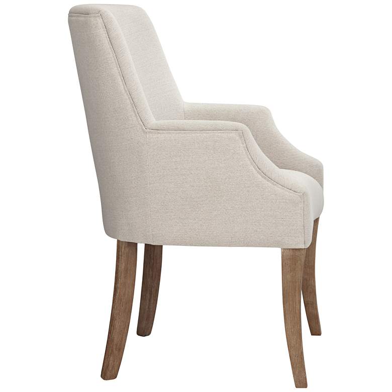 Kasen White Fabric Dining Chair more views
