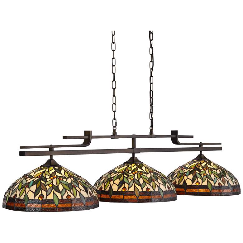 Pirro 56&quot; Wide Leaf and Vine Kitchen Island Light Pendant more views