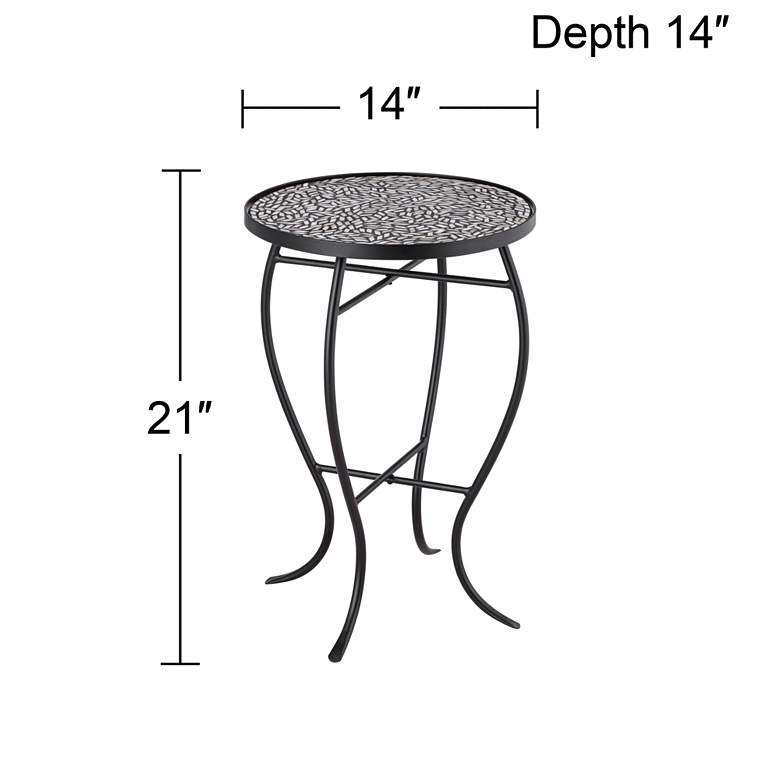 Image 6 Zaltana Mosaic Outdoor Accent Tables Set of 2 more views