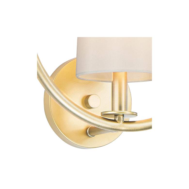 Image 2 Maxim Meridian 13" High Natural Aged Brass Wall Sconce more views