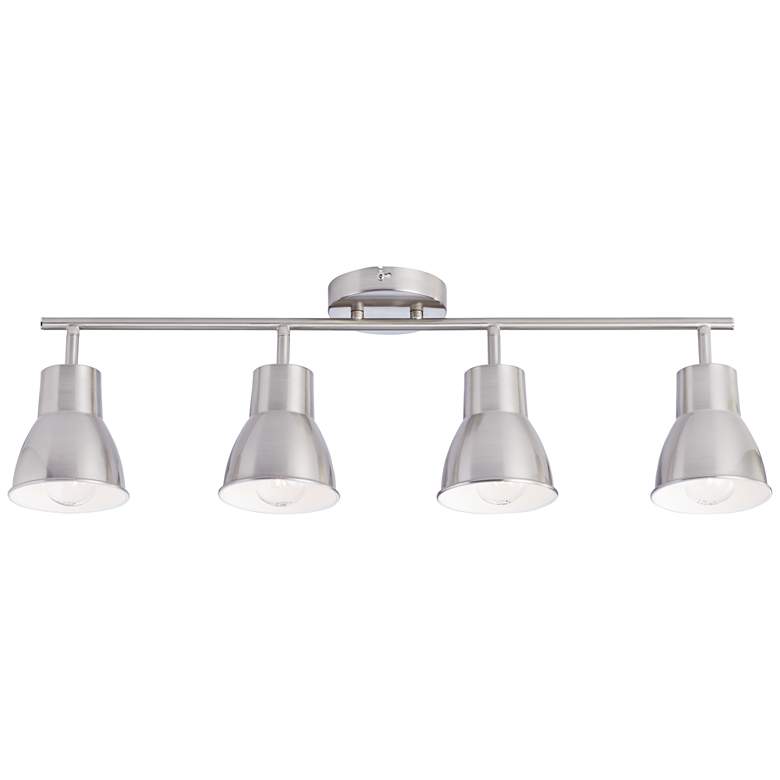 Image 5 4-Light Brushed Steel Track Fixture for Celling or Wall by Pro Track more views
