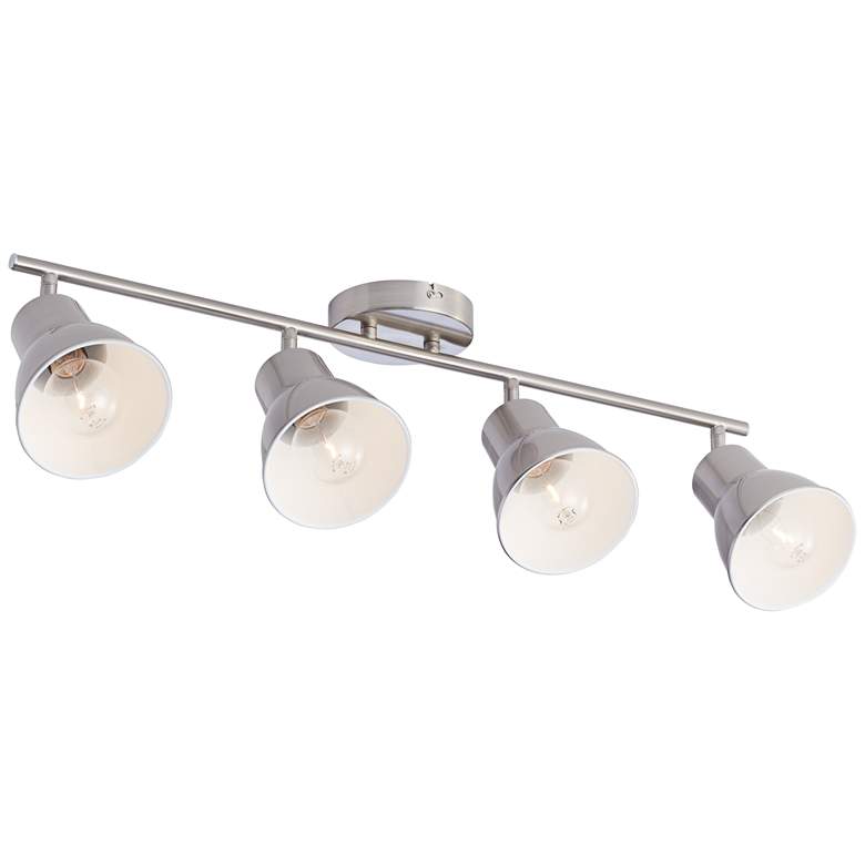 Image 6 4-Light Brushed Steel Track Fixture for Celling or Wall by Pro Track more views