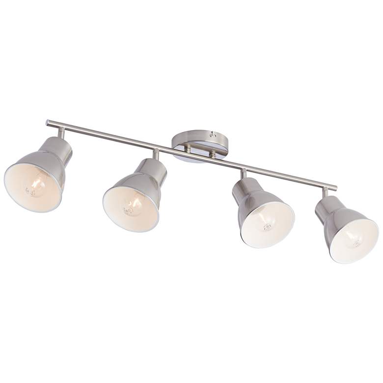 Image 7 4-Light Brushed Steel Track Fixture for Celling or Wall by Pro Track more views