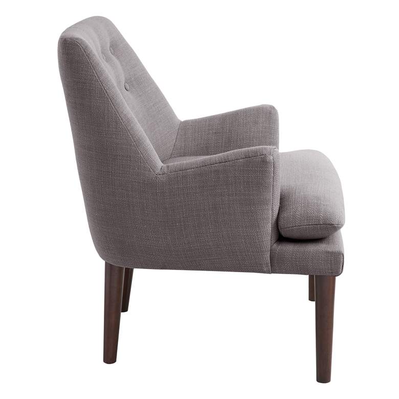 Image 4 Elsa Gray Button Tufted Accent Chair more views