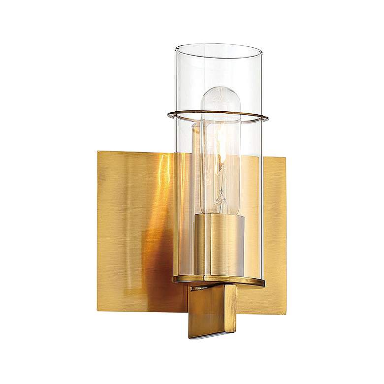 Eurofase Pista 8 3/4&quot; High Gold Metal Wall Sconce more views