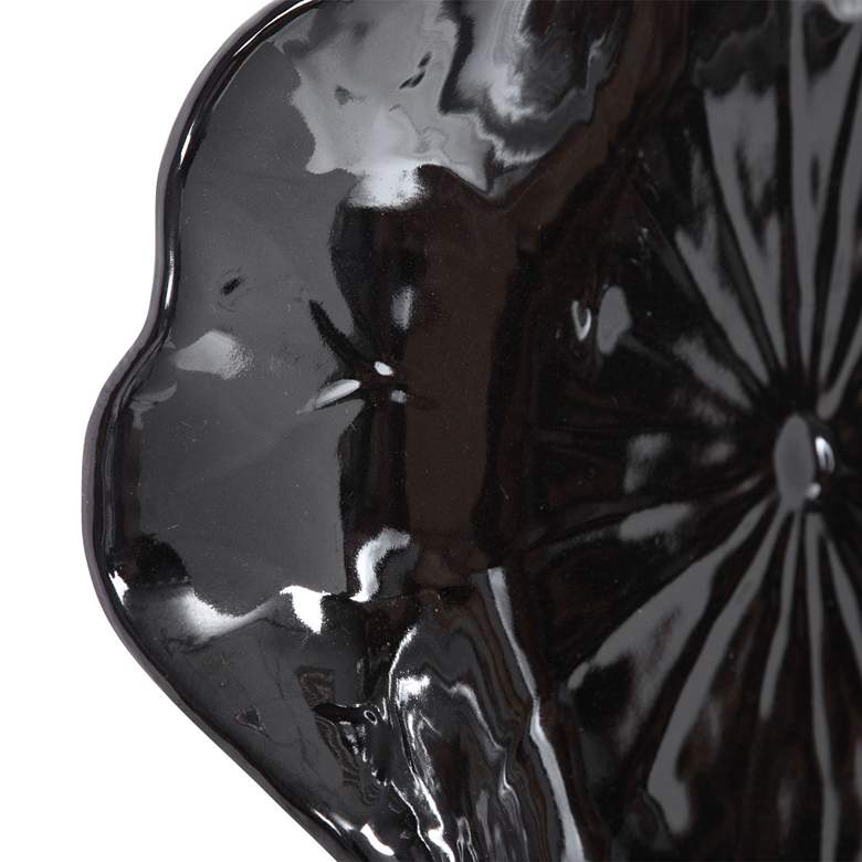 Image 4 Uttermost Abella Glossy Black Ceramic 3-Piece Wall Art Set more views