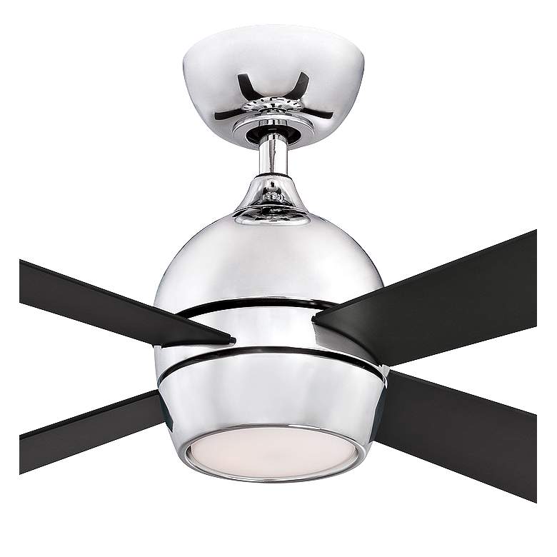 44&quot; Fanimation Kwad Chrome and Black LED Ceiling Fan more views