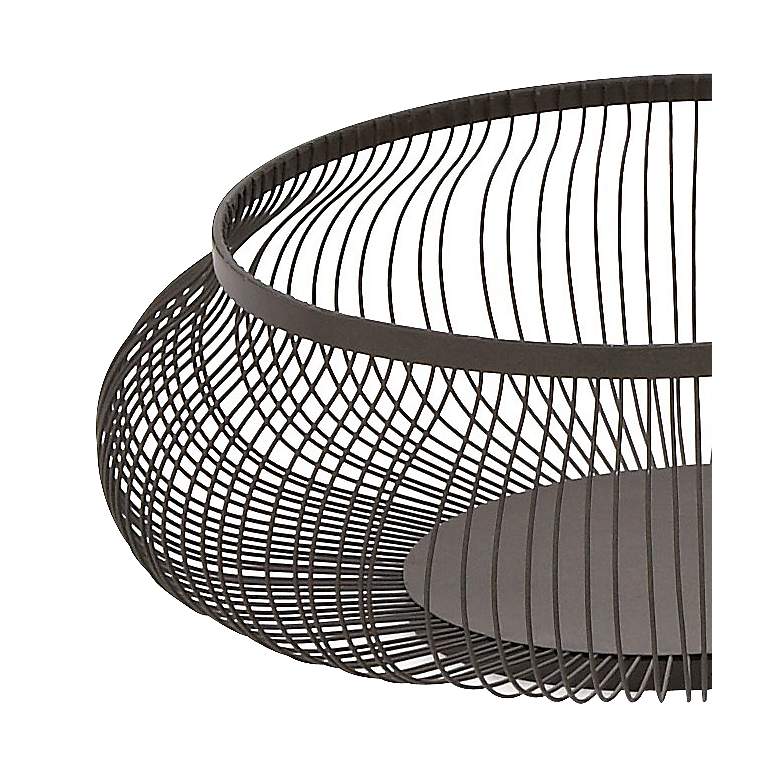 Black Iron Wire Decorative Baskets Set of 3 more views