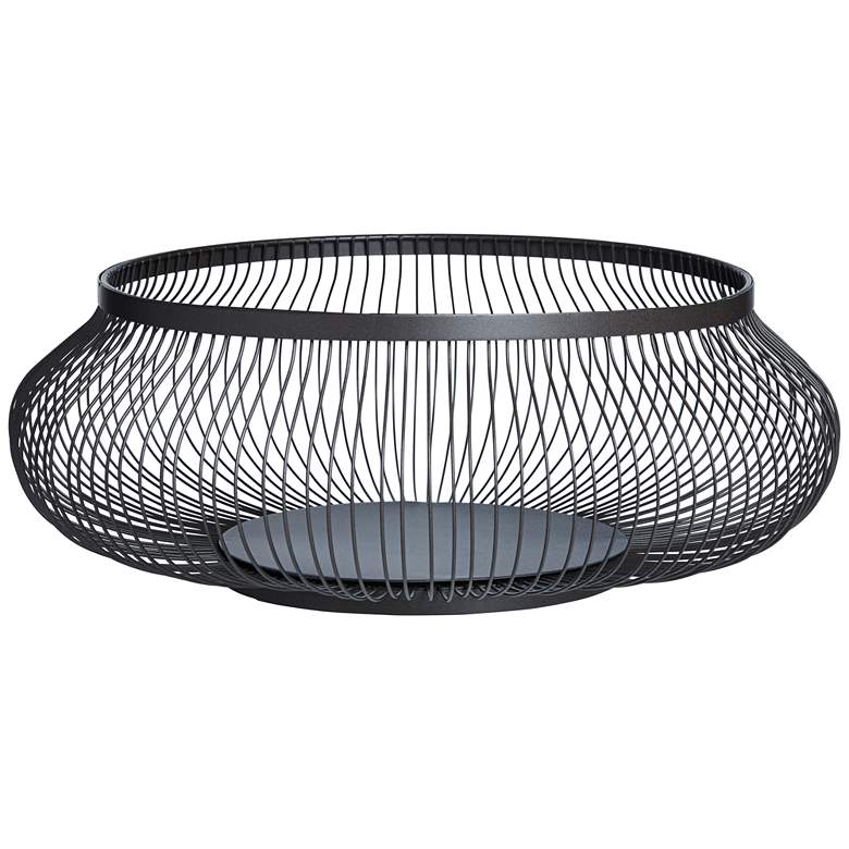 Black Iron Wire Decorative Baskets Set of 3 more views