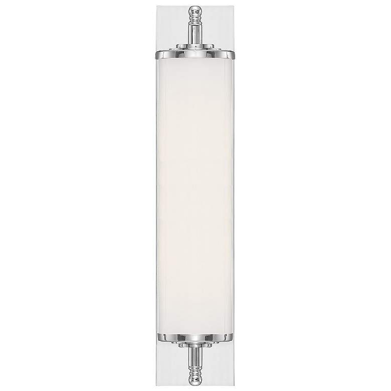 Image 2 Crystorama Foster 24" Wide Chrome LED Wall Light more views