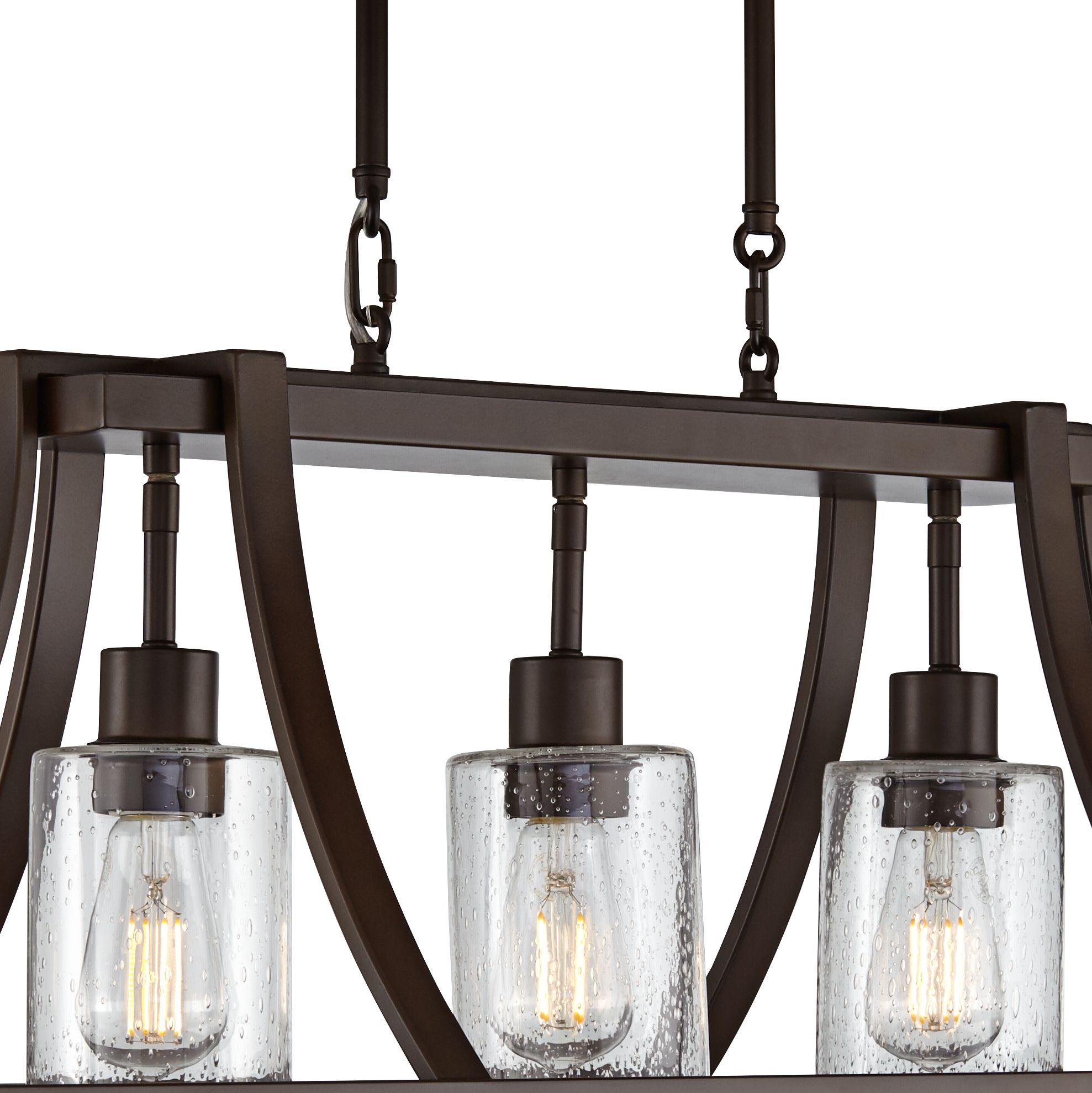 Medieval Craftsman Oswald Bronze Kitchen Island Light ...