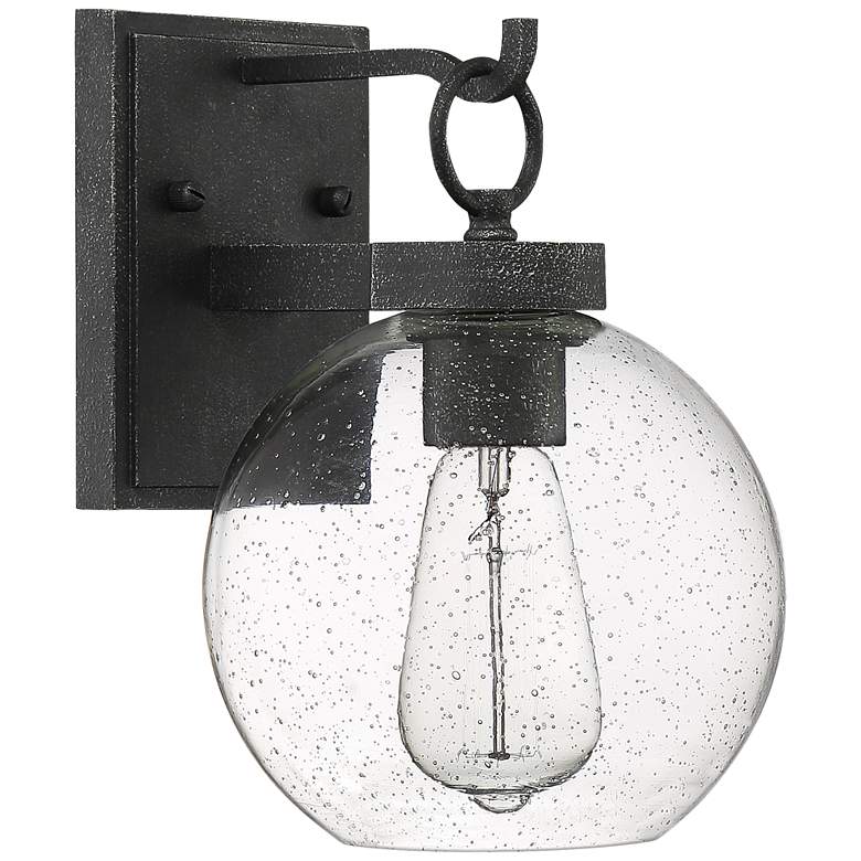 Quoizel Barre 10 1/4&quot; High Gray Ash Outdoor Wall Light more views