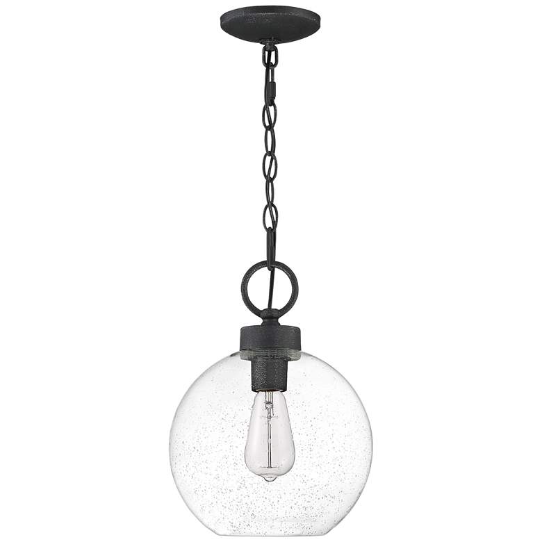 Quoizel Barre 13 3/4&quot; High Gray Ash Outdoor Hanging Light more views