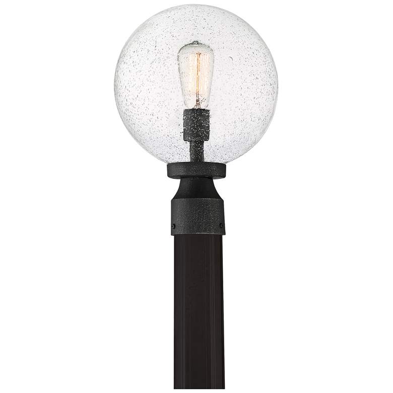 Quoizel Barre 14 1/4&quot; High Gray Ash Outdoor Post Light more views