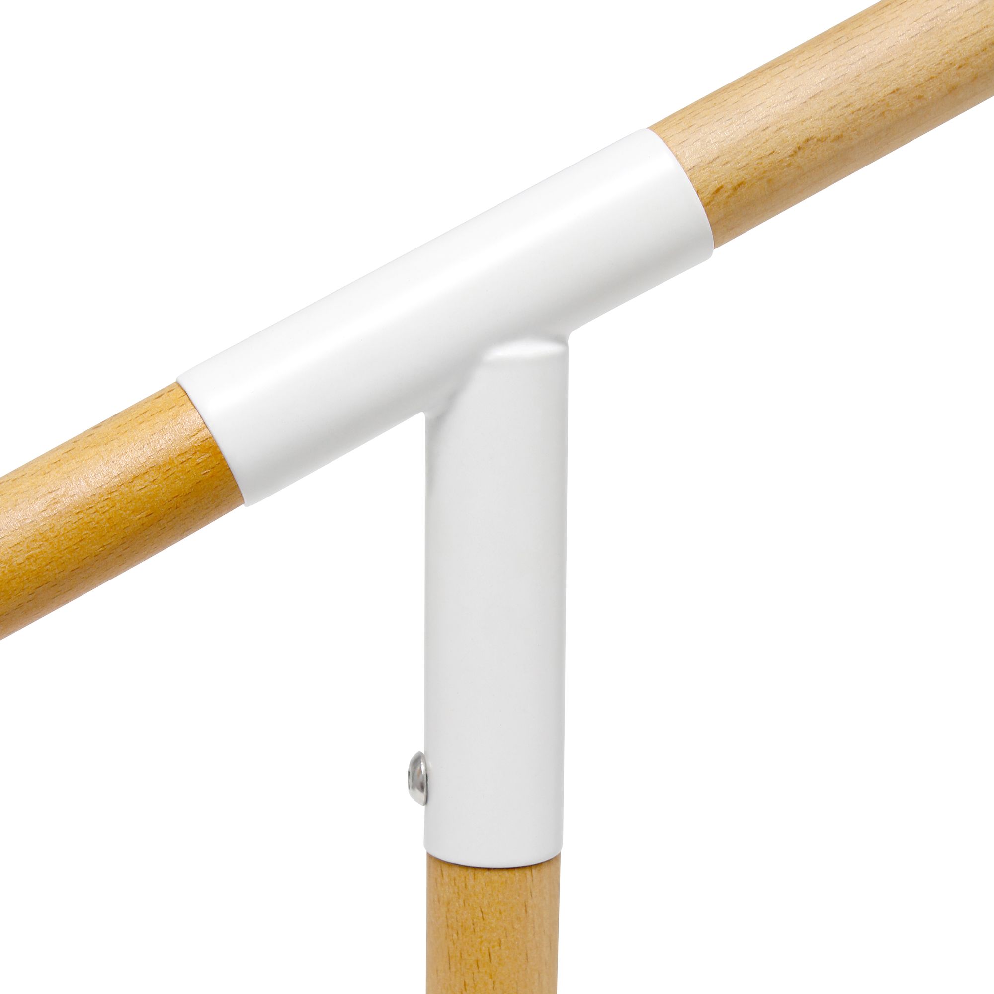 Simple Designs White and Wood Adjustable Desk Lamp 85K67 Lamps Plus