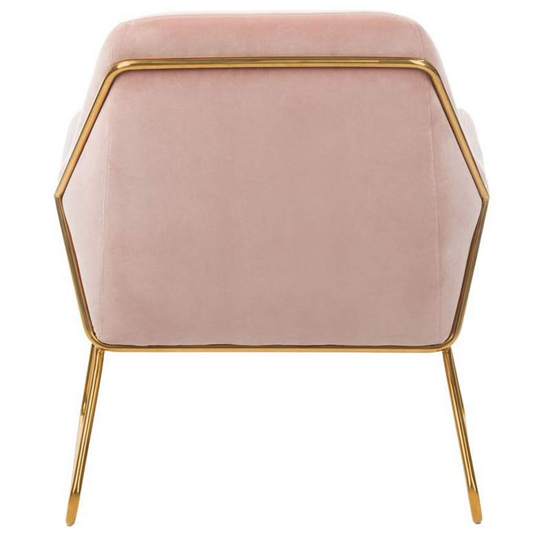 Image 3 Misty Metal Frame Blush Accent Chair more views