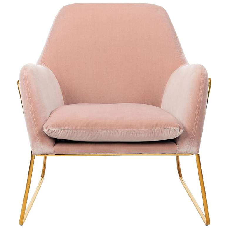 Image 5 Misty Metal Frame Blush Accent Chair more views