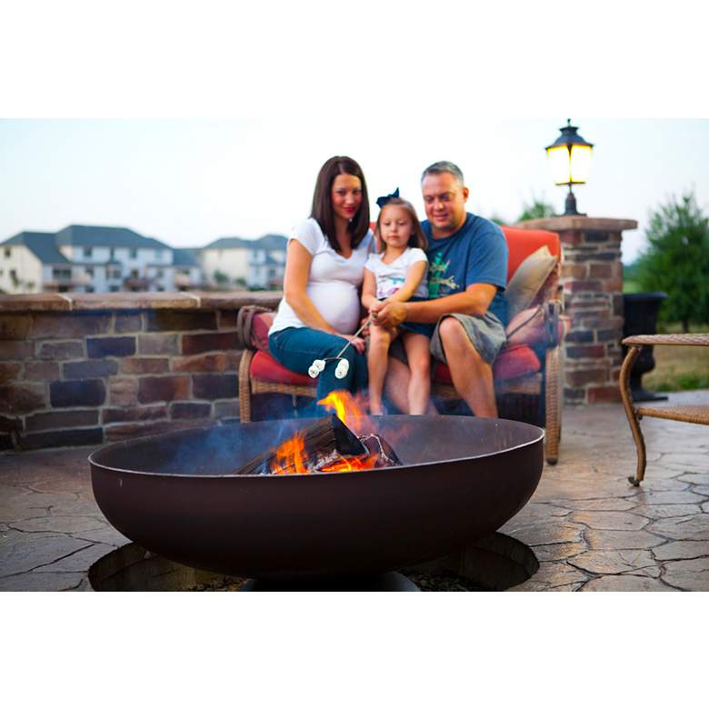Image 3 Patriot 24" Wide Wood Burning Fire Pit more views