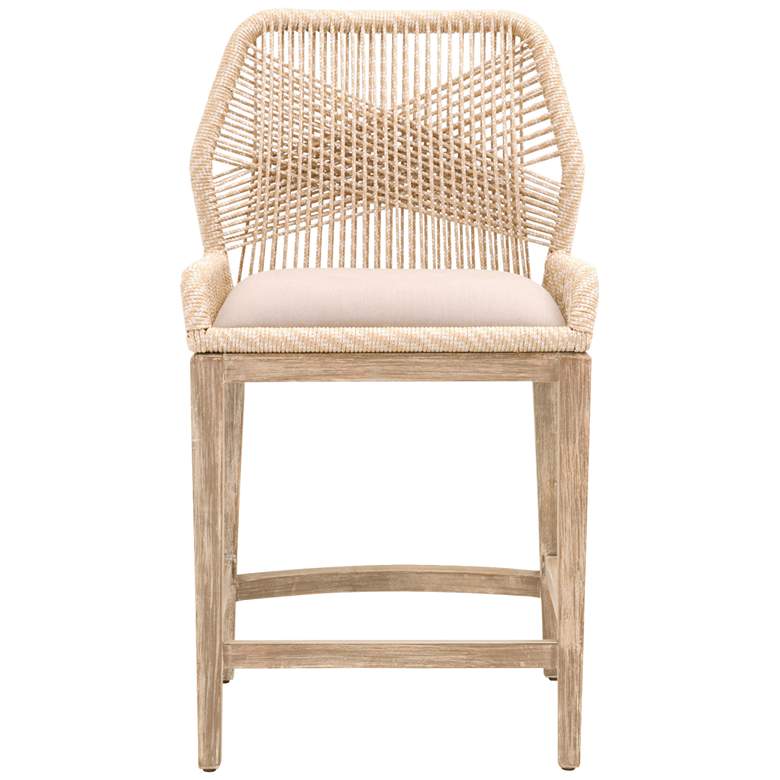 Loom 26&quot; Sand Rope and Stone Wash Counter Stool more views