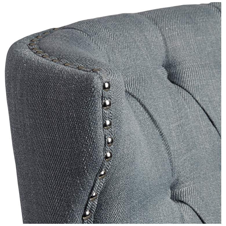 Reese Studio Charcoal High-Back Accent Chair more views
