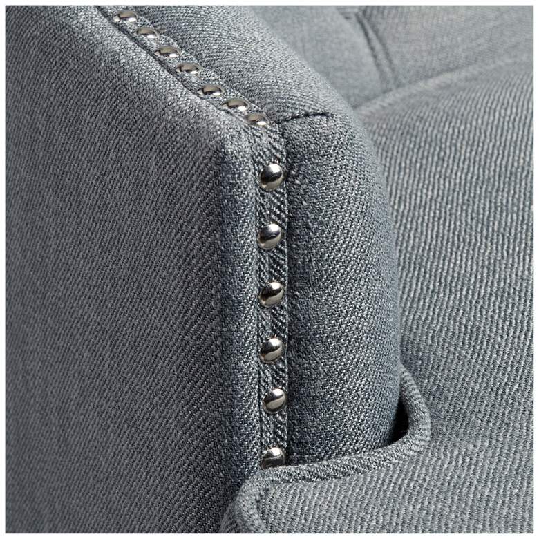 Reese Studio Charcoal High-Back Accent Chair more views