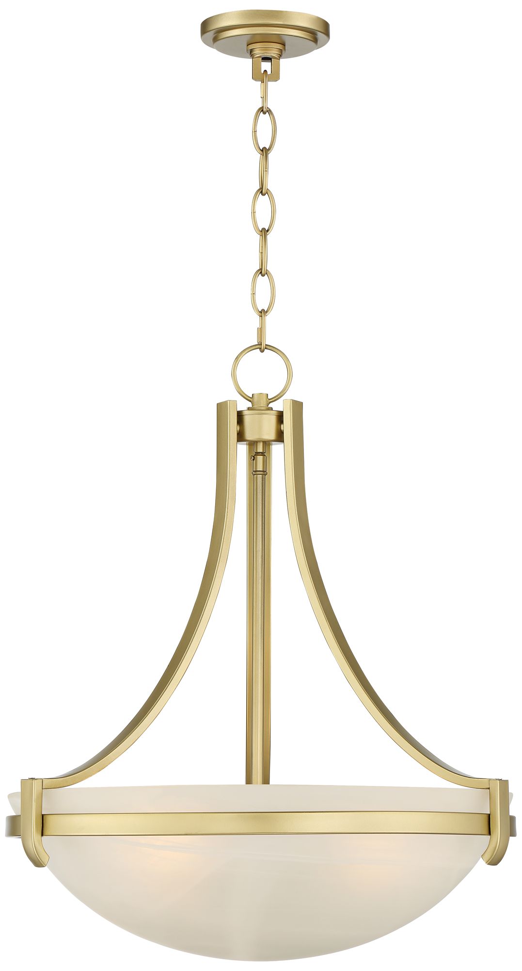 Mallot 20" Wide Soft Gold Glass Bowl Pendant Light 86N61 Lamps Plus
