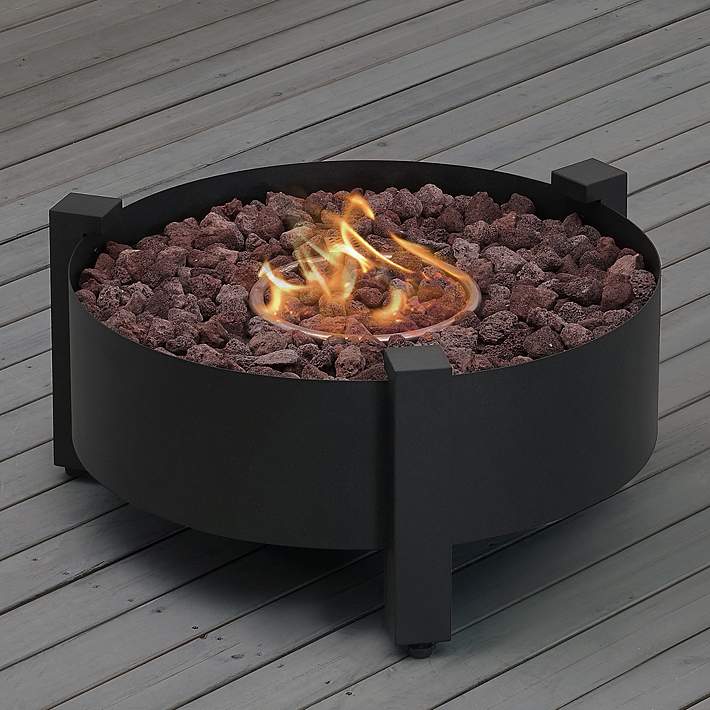 Paisley 31 1 2 W Dark Charcoal Round, Coal Outdoor Fire Pit