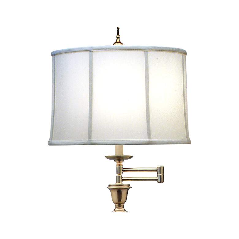 Stiffel Oliver Burnished Brass Swing Arm Floor Lamp more views