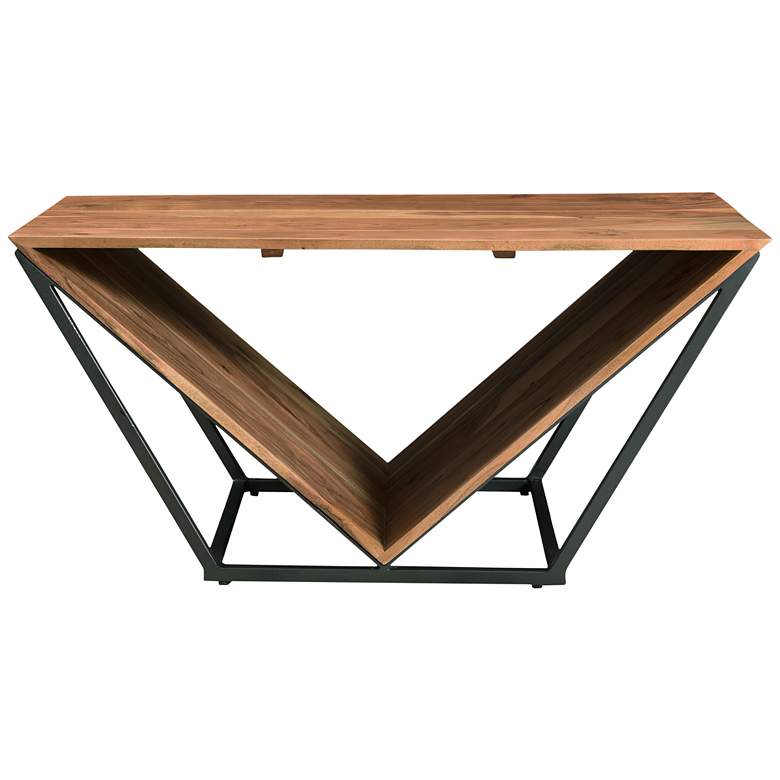 Rafters 29&quot; Wide Natural Wood and Iron Cocktail Table more views