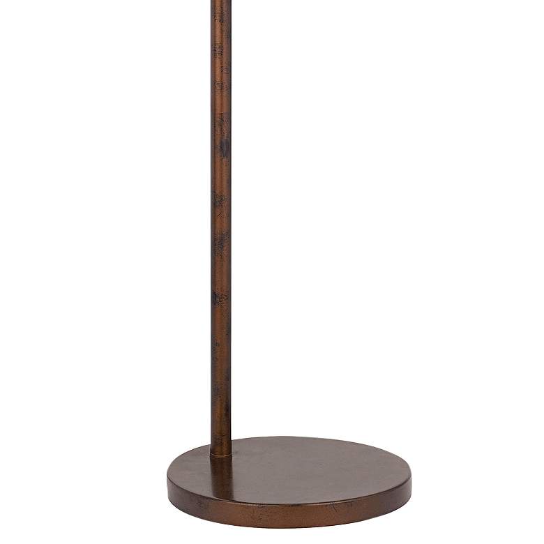Image 4 Dijon Rust Adjustable Arc Floor Lamp with Weight Base more views