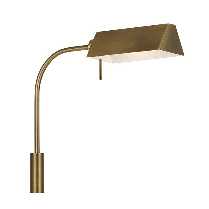 Time Brass and Clear Acrylic LED Floor Lamp by Ralph Lauren - #87F93 Lamps