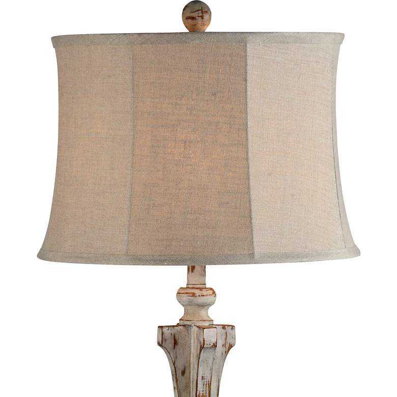 Jack Distressed Light Gray Traditional Floor Lamp more views