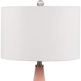 Uttermost Anastasia Light Pink Glaze Ceramic Table Lamp more views